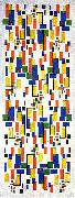 Theo van Doesburg Colour design for a chimney oil painting reproduction